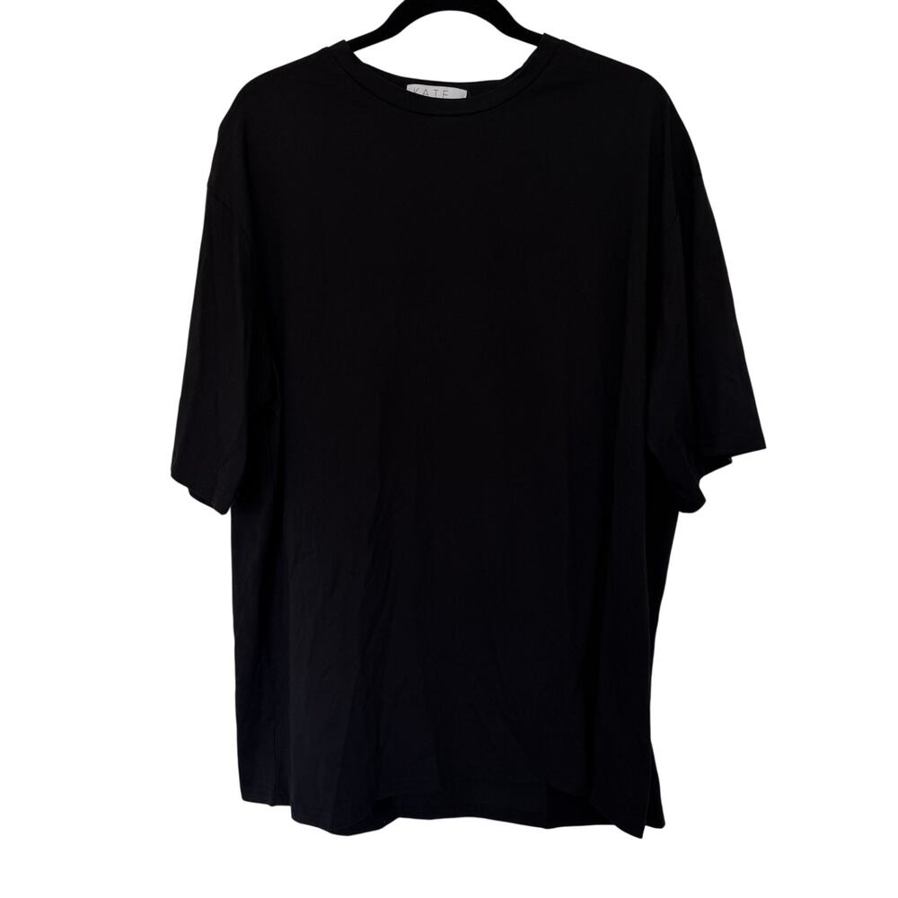 Kate Hewko Oversized Black Tee T Shirt Elevated Basic Minimalist XL
